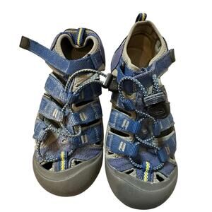 Kids Keen Sandals 4 Blue Yellow Summer